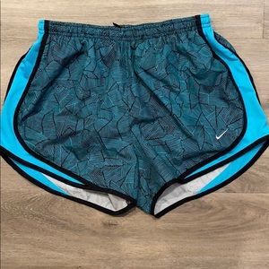 Blue design running shorts